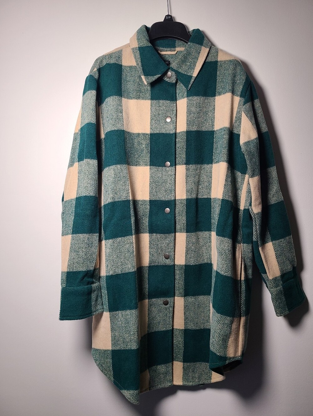 Design Lab Lord&Taylor Women’s Plaid Button-Up Shacket Size Small